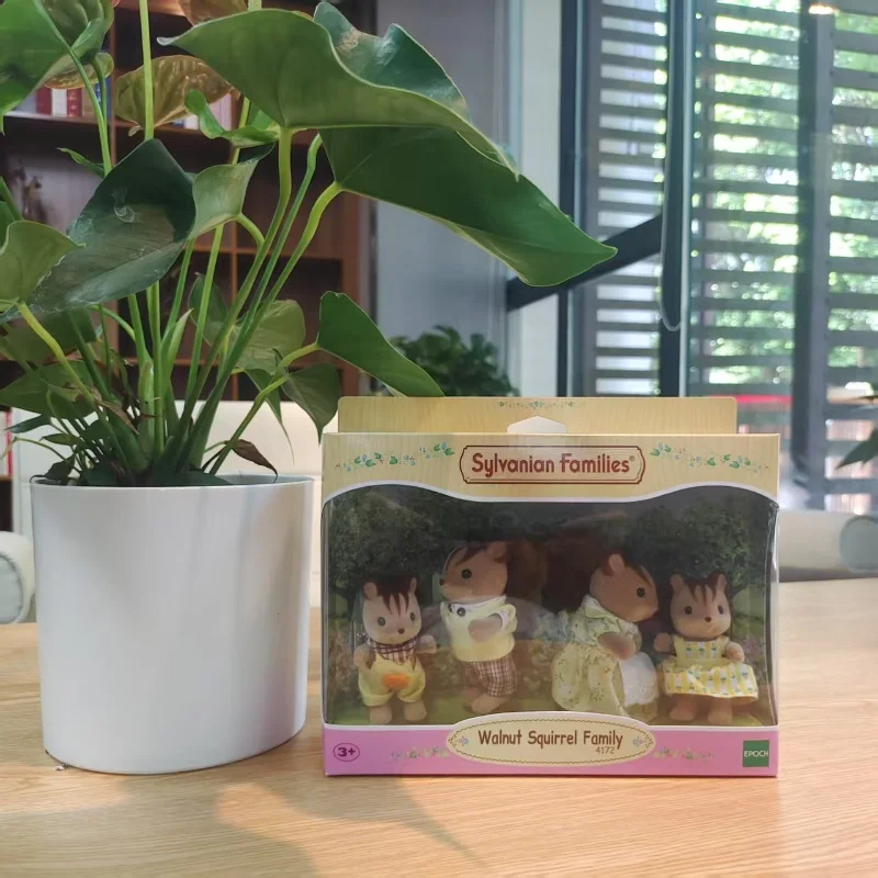 Sylvanian Familles Filles Enfants Jouets Calico Critters Miniature Anime Poupée Jouets Pour Enfants Cadeau D'anniversaire Noix Écureuil Famille