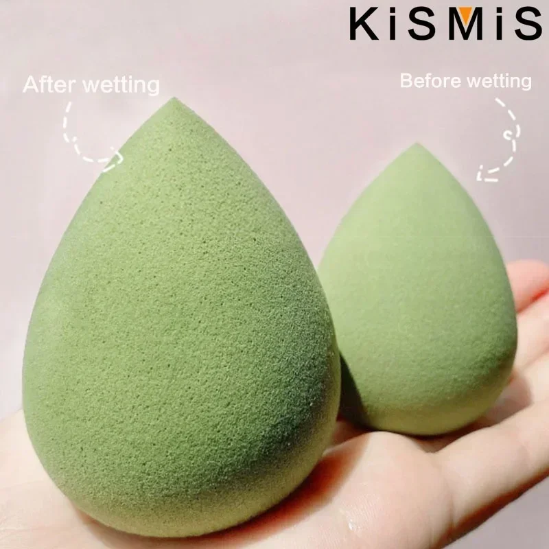 4 قطع ماكياج الإسفنج مسحوق نفخة الجمال التجميل الكرة الأساس نفخة شطبة قطع الرطب الجاف ماكياج خلاط أدوات ماكياج