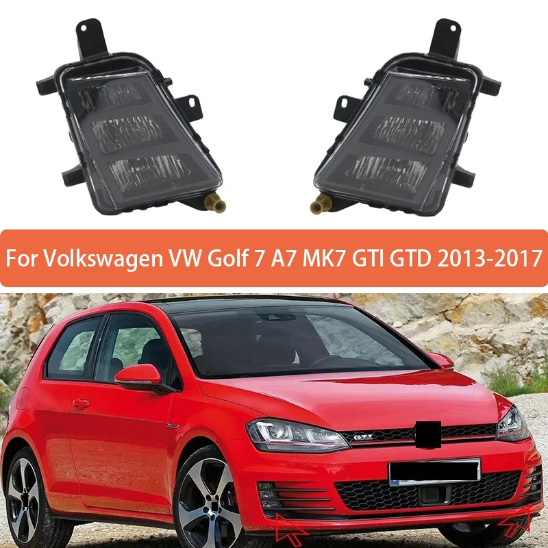 

Fog Lamp For Volkswagen VW Golf 7 A7 MK7 GTI GTD 2013 2014 2015 2016 2017 Front Bumper Anti Fog Light 5G0941699 5G0941700