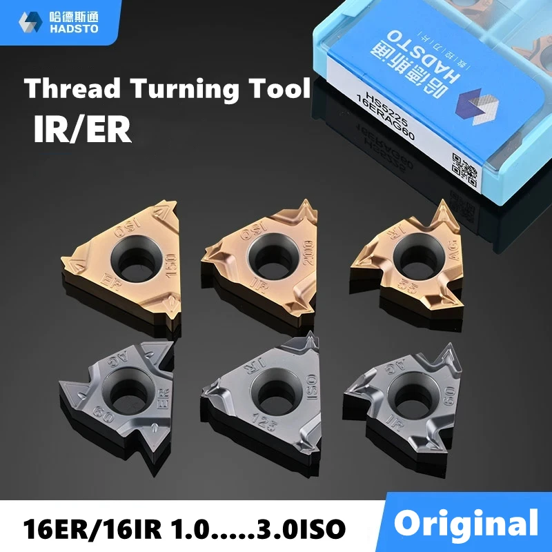 

Hadsto Original 16Irm 16Erm 100Iso 125Iso 150Iso 175Iso 200Iso 250Iso 300Iso Hs5125 Hs5225 Threading Blades Cnc Carbide Inserts