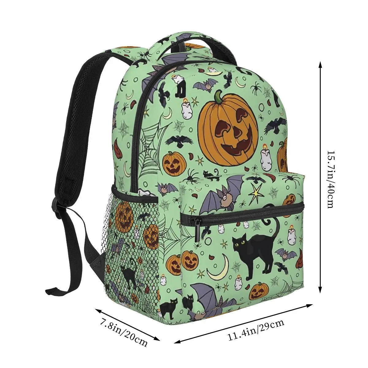 Halloween-Rucksäcke für Jungen und Mädchen, Büchertasche für Studenten, Schultaschen, Cartoon-Laptop-Rucksack, Umhängetasche, große Kapazität