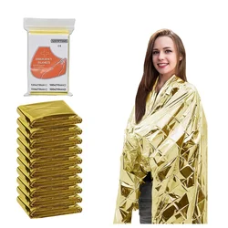 Portable Aluminum Foil Emergency Blanket for Camping And Hiking Lightweight Anti-Heat First Aid Life Blanket