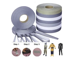 Iron On Seam Sealing Tape T-2000X Hot Melt 3-Layer Waterproof Wetsuit Repair Patch for Outdoor Clothing Wader Rain Jacket Pants