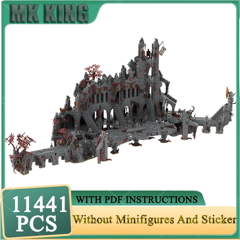 

Известный фильм Moc, строительные блоки, UCS, волшебные кольца, полный набор, модель, технология, кирпичи, сделай сам, сборная игрушка, подарок