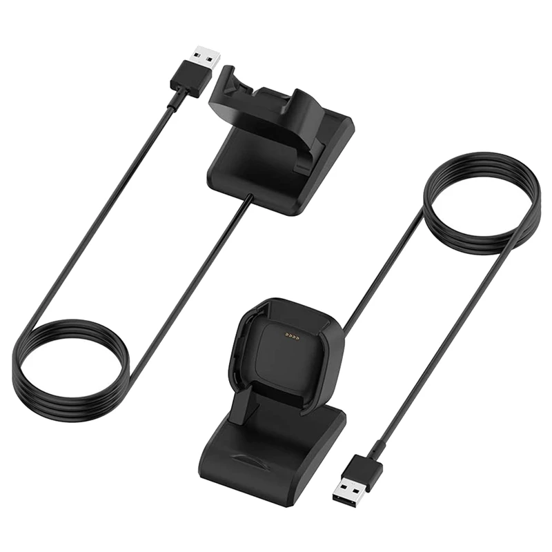 Compatible For Fitbit Versa 2 / Lite Smart Watch USB Charging Cable Station Stand