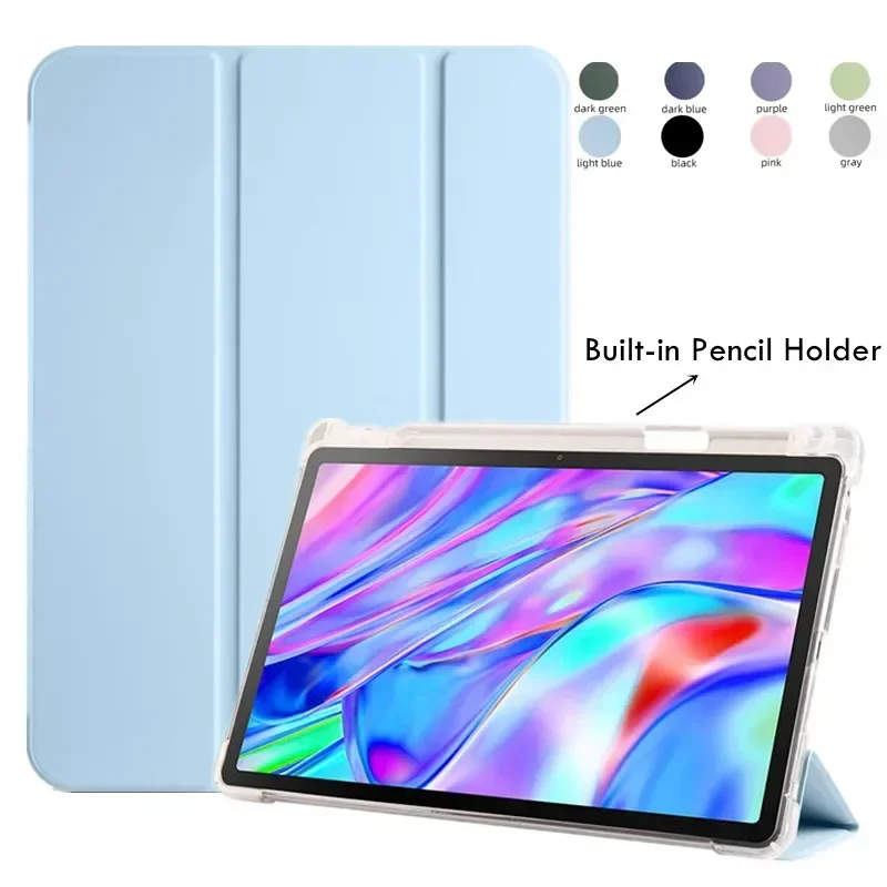 

Чехол Funda для Xiaomi Pad 7 Pro 11,2 дюйма с держателем для карандашей, мягкая задняя прозрачная оболочка из ТПУ для Xiaomi Pad 7 11,2 дюйма, чехол для планшета