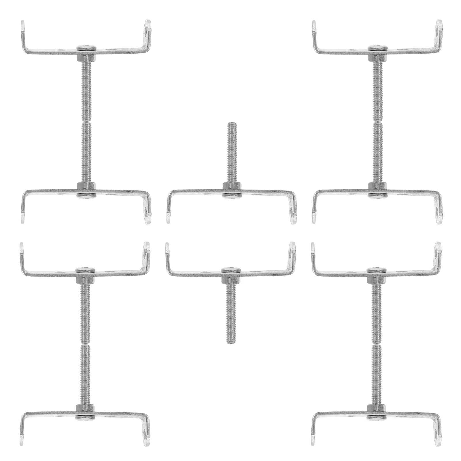 10 قطعة على شكل حرف U دراجة المقعد الخلفي الرف موصل الحديد القوي سهلة التركيب توسيع الاحتياجات التخزين إمدادات الدراجة #1