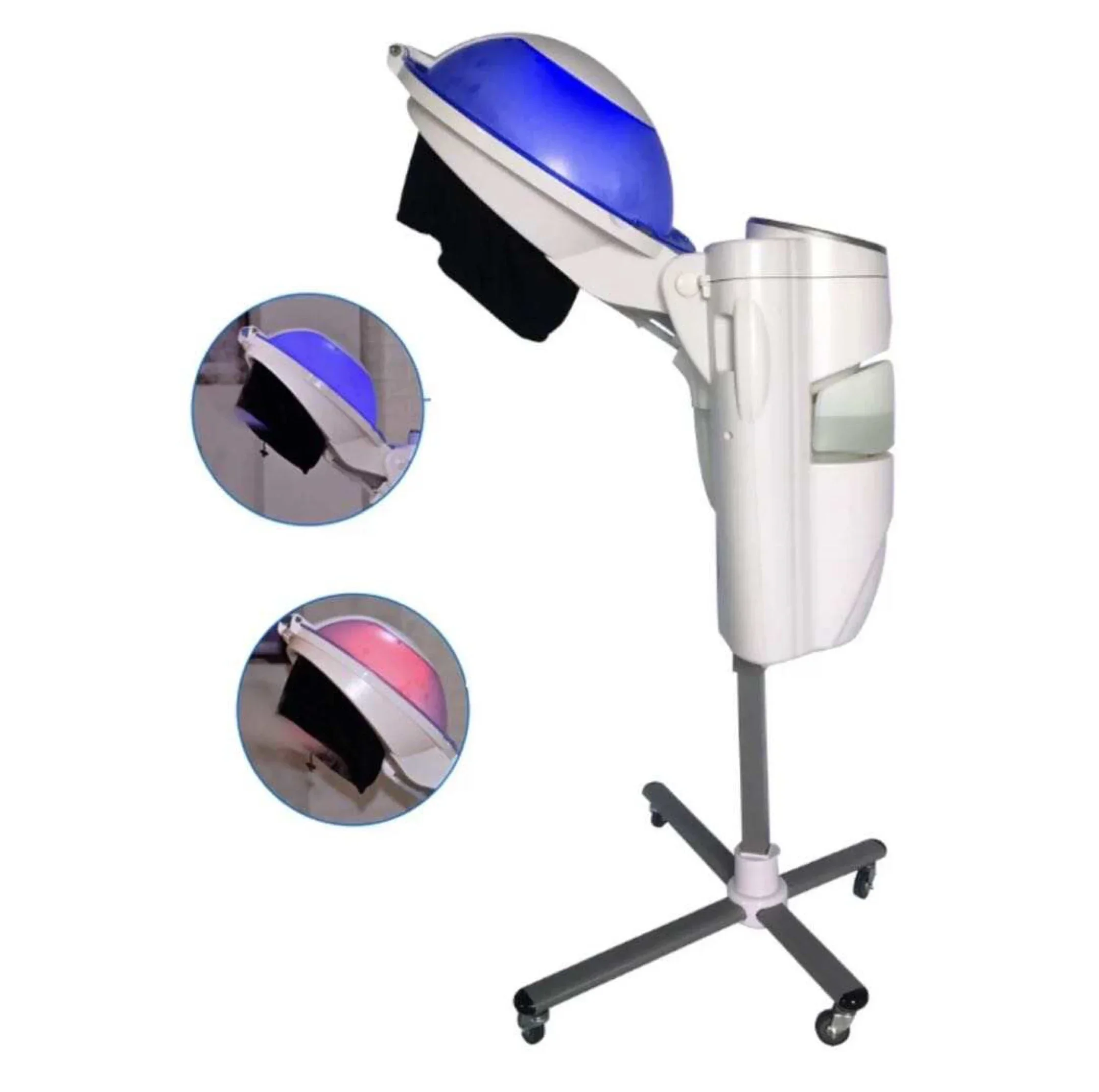 Machine à vapeur à LED infrarouge à l'ozone pour salon de coiffure professionnel, micro brume, spa pour cheveux