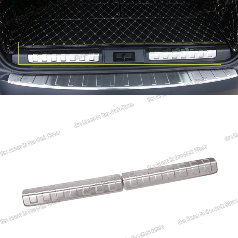 stainless steel car trunk sill threshold protector guard for land rover discovery 5 L462 2017 2018 2019 2020 2021 2022 auto