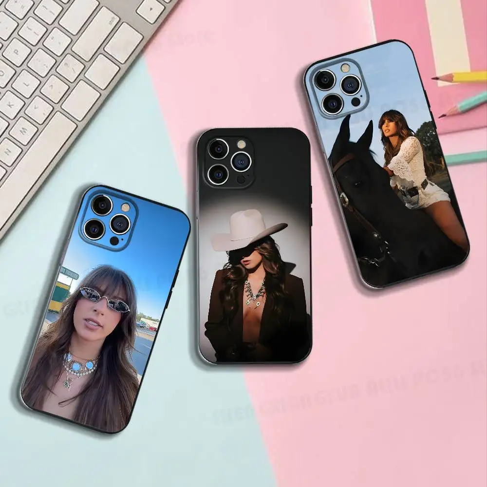 

E-Ella Hot Singer Langley Silicone Phone Case For IPhone 17,16,15,14,13,12 X XS Plus Pro Max SE Shockproof Soft Cover