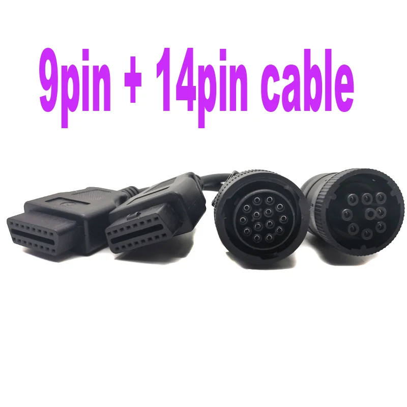 9pin and 14pin OBD2 usb K line Cable for Heavy Duty Truck DPA5 Connector J1939 CAT ET3 Adapter 317-7485 (457-6114) car accessory