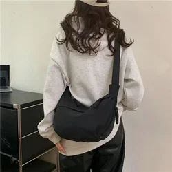 Nylon Shoulder Bags Casual Dumpling Shape Large Capacity Crossbody Bag Lightweight Underarm Bag