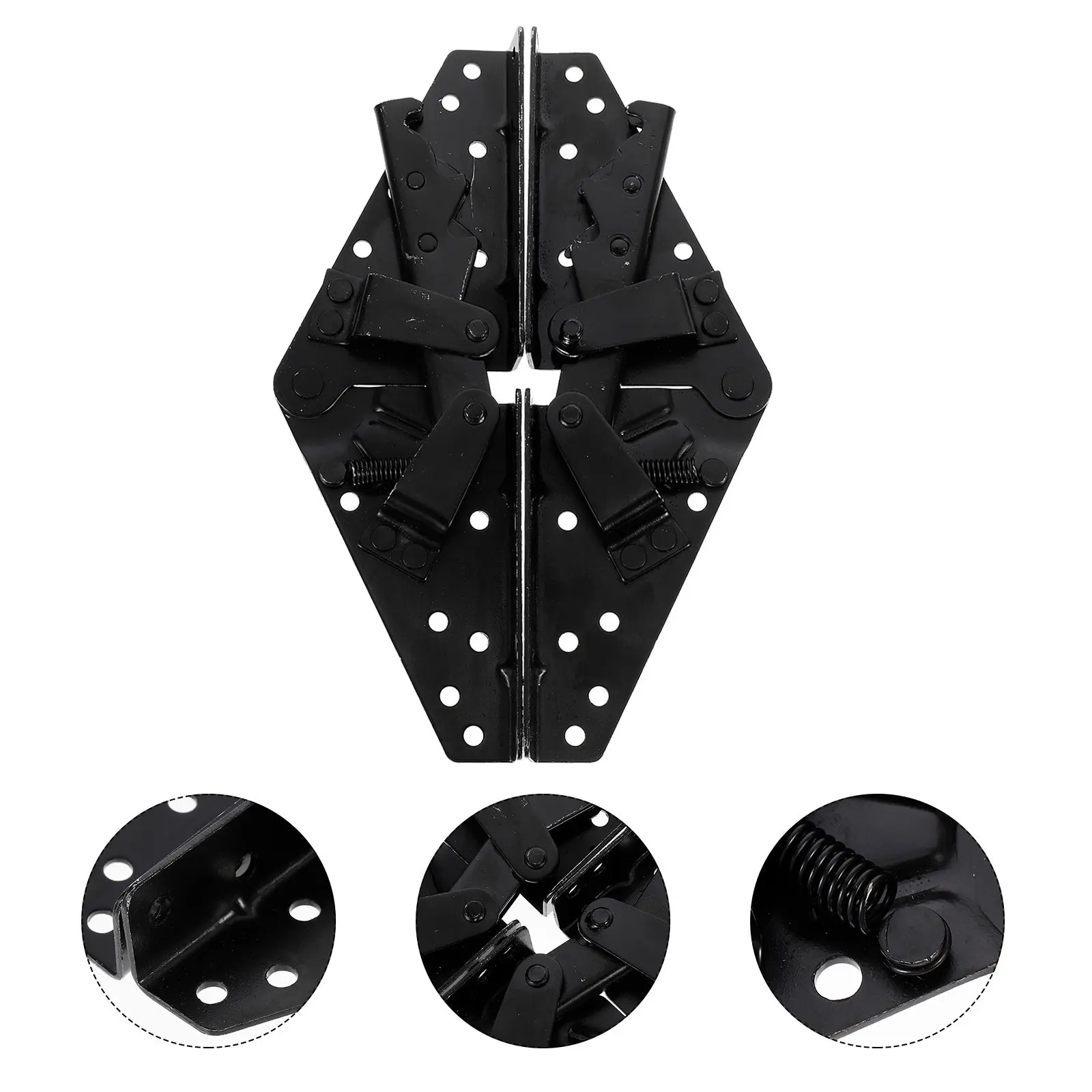 2Pcs Sofa Angle Mechanism Hardwares Sturdy Self-Locking Hinge for Couch Backrest Height Adjustment Furniture Mounting Hardware