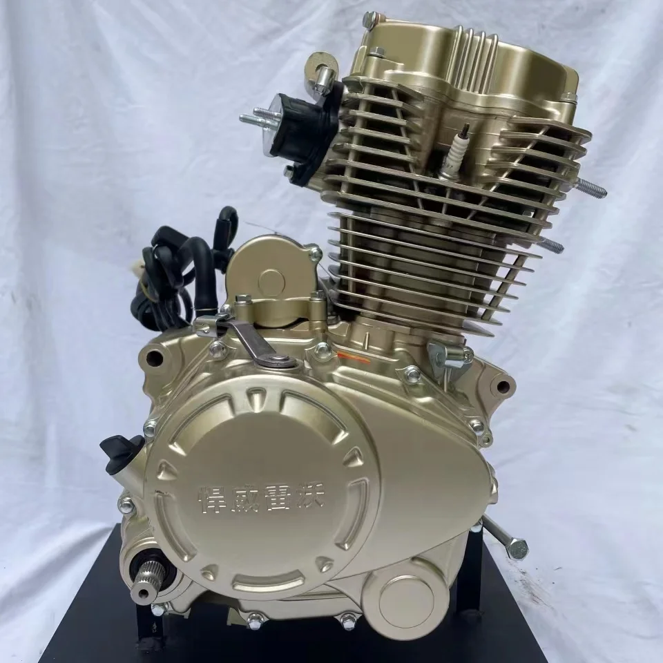 High Speed 200CC Motorcycle Engine 5 Gears CG200 Engine Assembled Air Cooling