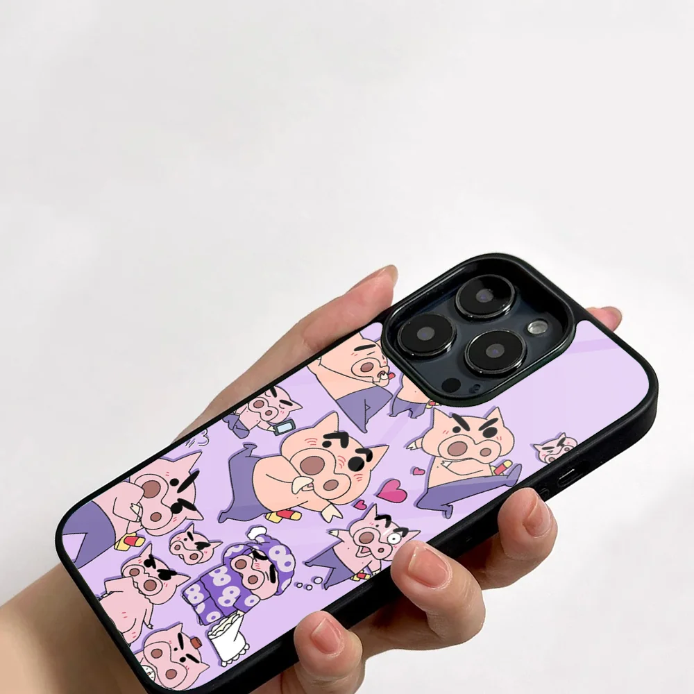 Buriburis Amine Zaemons C-Chan Phone Case For IPhone 11 12 13 14 15 16 Plus Pro Max Mirror Acrylic PC TPU Cover