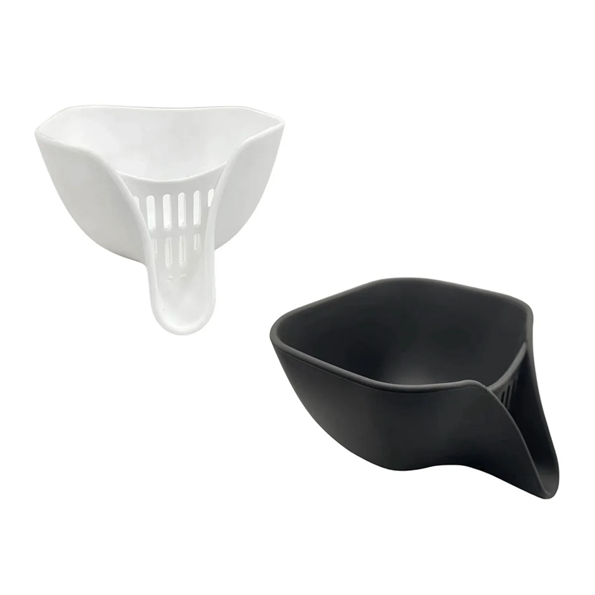 

Multi-Function Water Filter Basket, Silicone Multifunctional Drain Basket with Spout for Food, Strainers Drain Basket