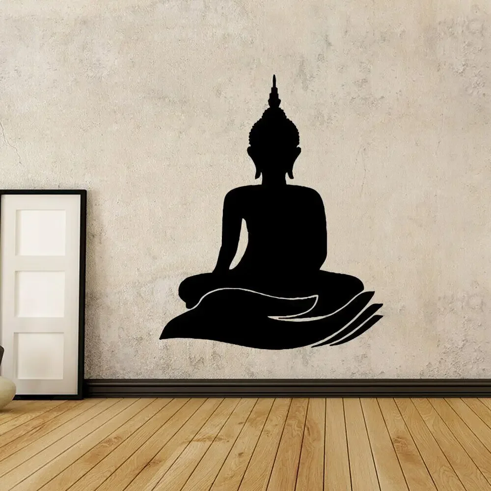 Vinilo Decorativo con Diseño de Buda para Cuarto de Niños, Adhesivos Decorativos de Vinilo para Pared de Habitación Infantil