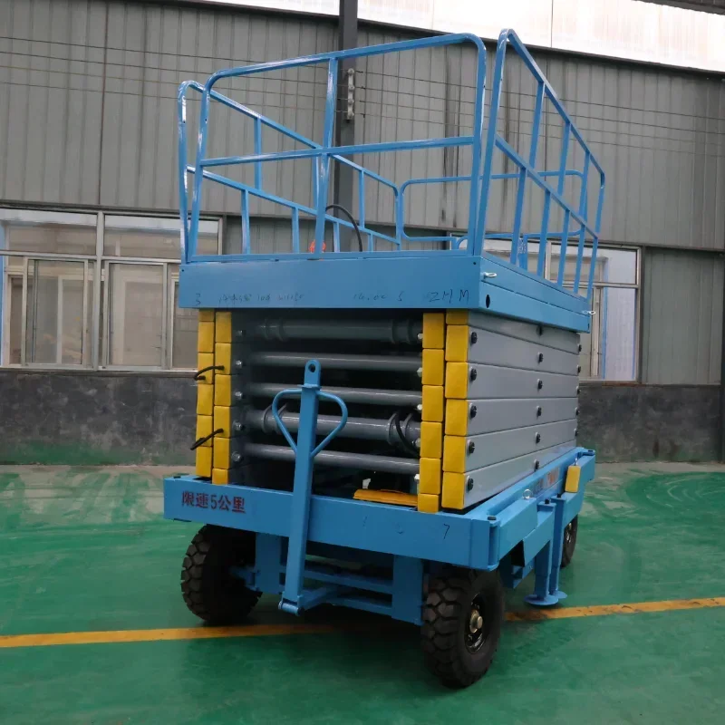 YG China 8m Lifting Tables Height Hydraulic Automatic Scissor Lift Platform CE Mobile Work Crane Basket with Electric Scissor