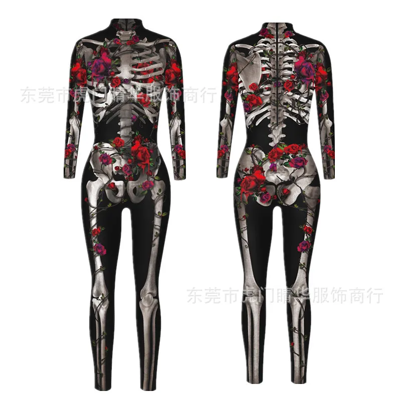 Animation d'halloween impression numérique 3D hommes et femmes avec le même Cosplay collants de Performance sur scène