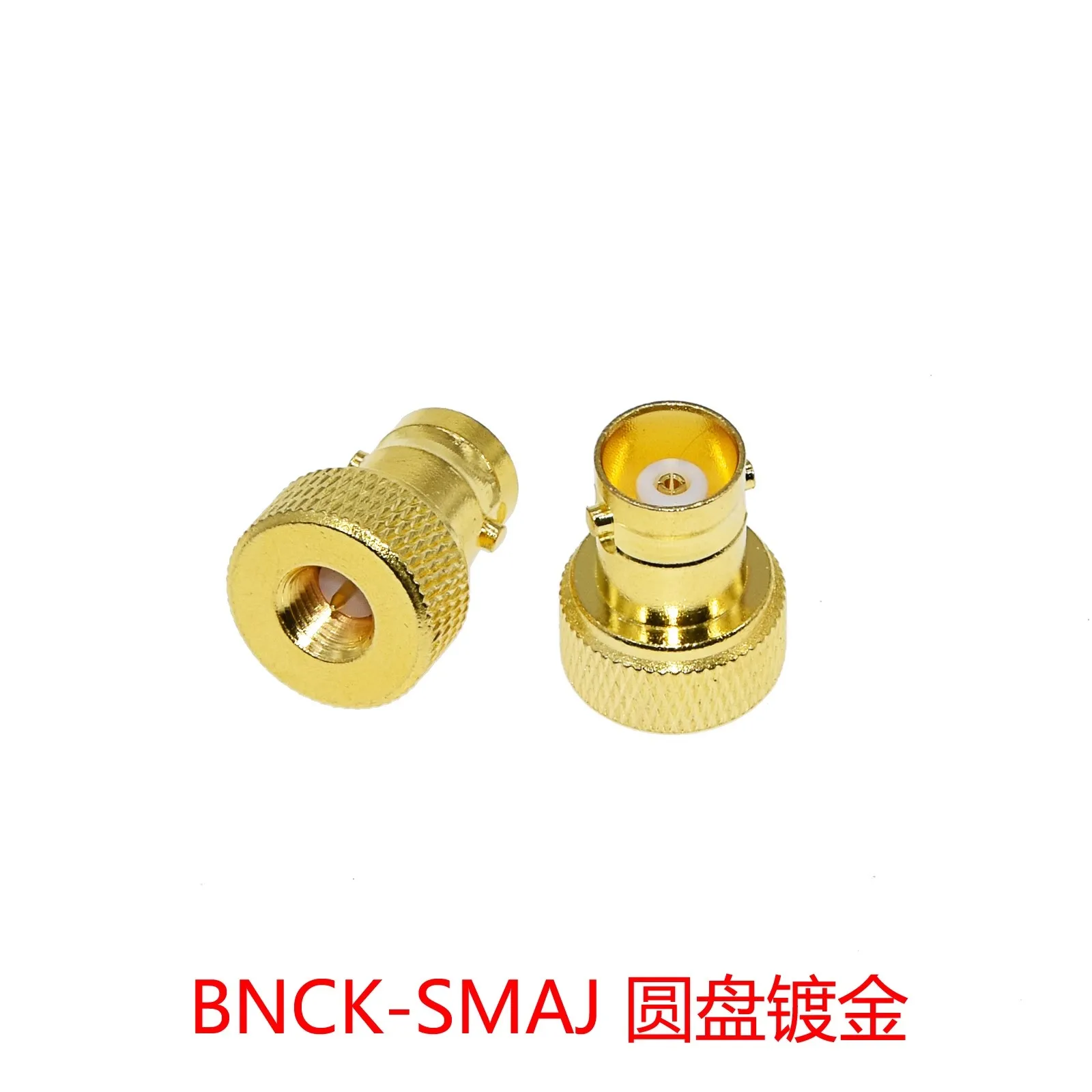 1/5/10/20/50Pcs Radio Frequency Adapter BNC (Q9) Female to SMA Male Adapter BNC/SMA-KJ Disc Nickel Plated RF Connector gold DIY