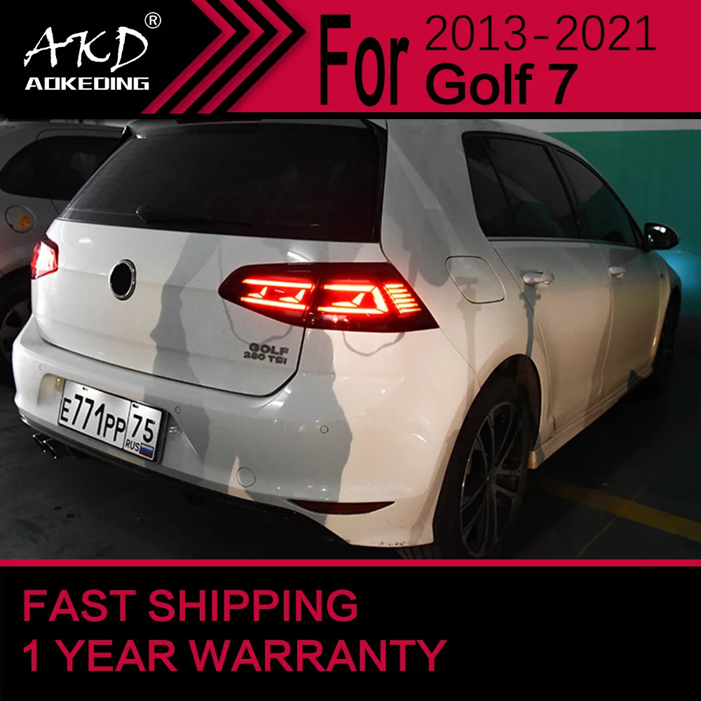 Car Lights for VW Golf 7 Tail Light 2013-2021 Golf 7.5 Variant Rear Stop Lamp Brake Signal DRL Reverse Automotive Accessories
