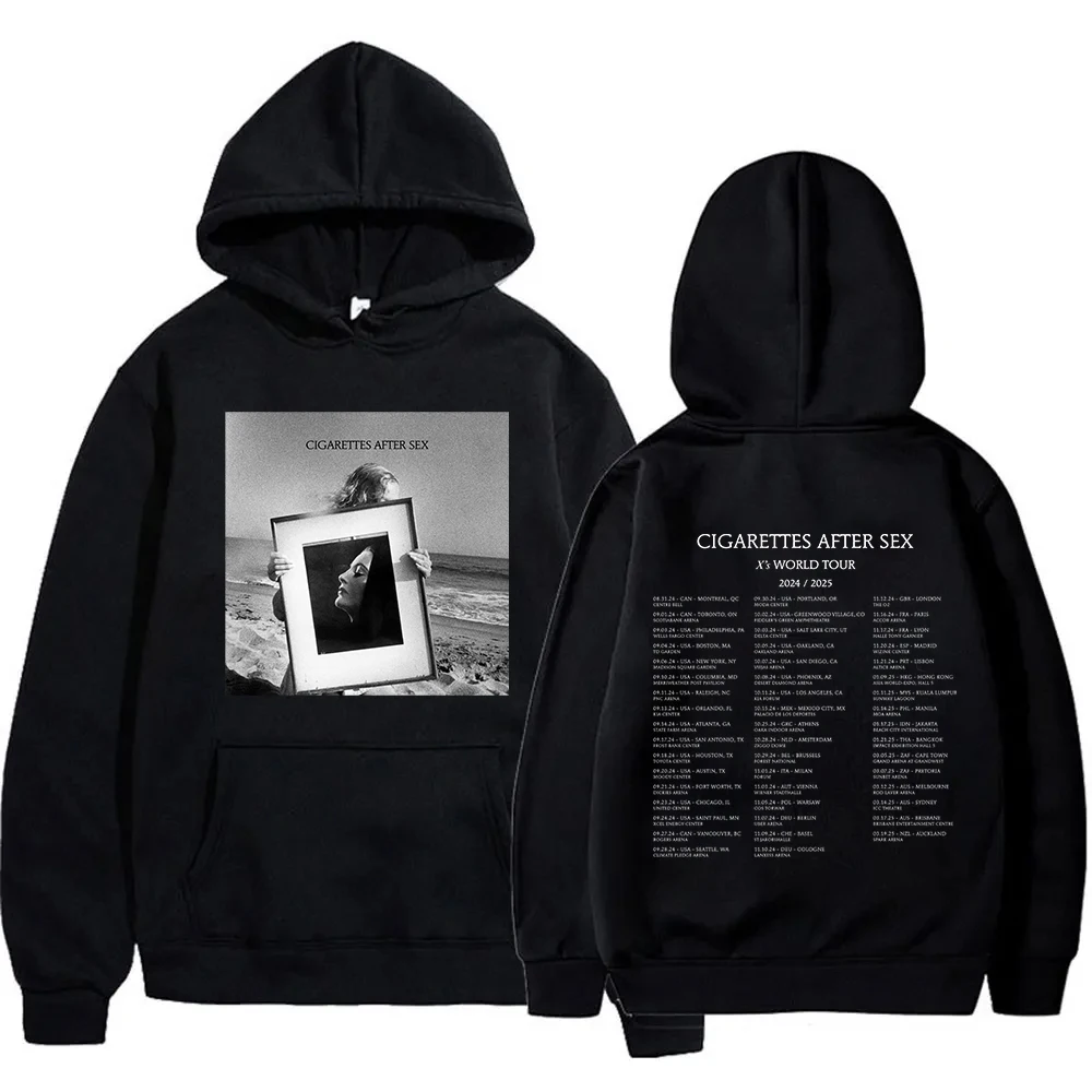 Cigarettes After Sex X\'s World Tour 2024 Hoodie Women Men Pullover Sweatshirt Sudadera Harajuku Tops