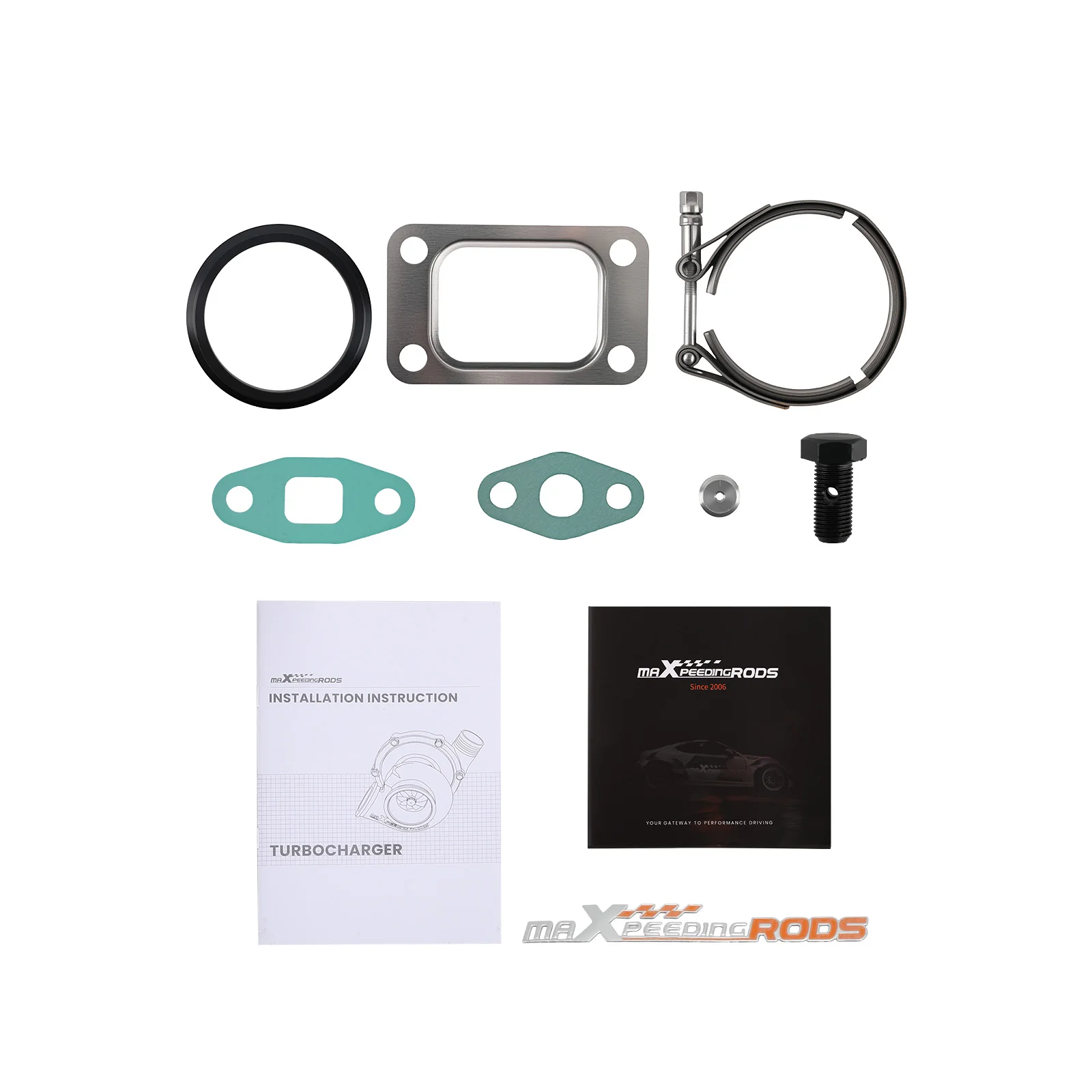 Turbocompressore billet Turbo.63 A/r Wastegate interno universale T3 T04e Vband