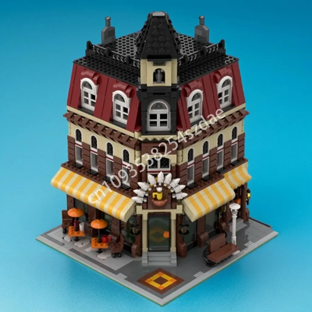

1986pcs MOC Cafe Corner Building Blocks creative Christmas toy Gift Educational Toy to Develop Patience and Concentration
