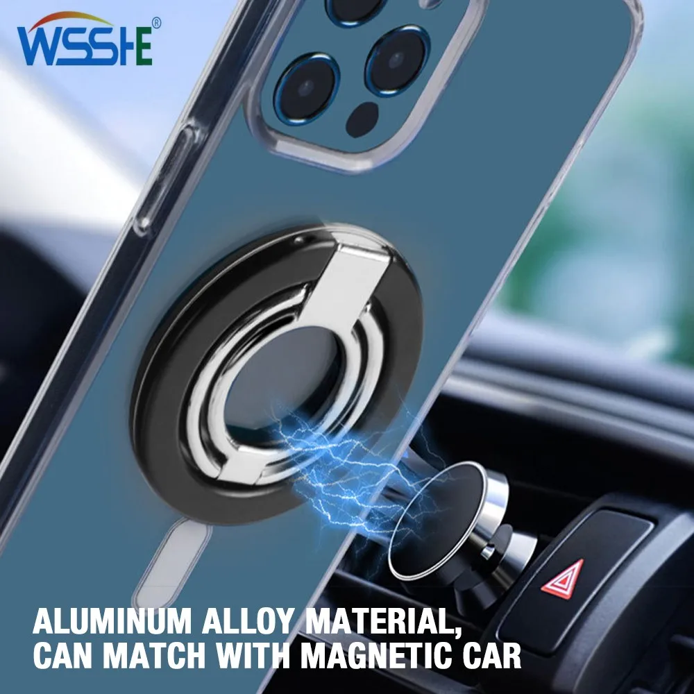 Magnetic Mini Phone Finger Metal Ring Holder For Iphone 12 13 14 Pro Max Grip Mount Magnet Phone Stand Smartphone Accessories