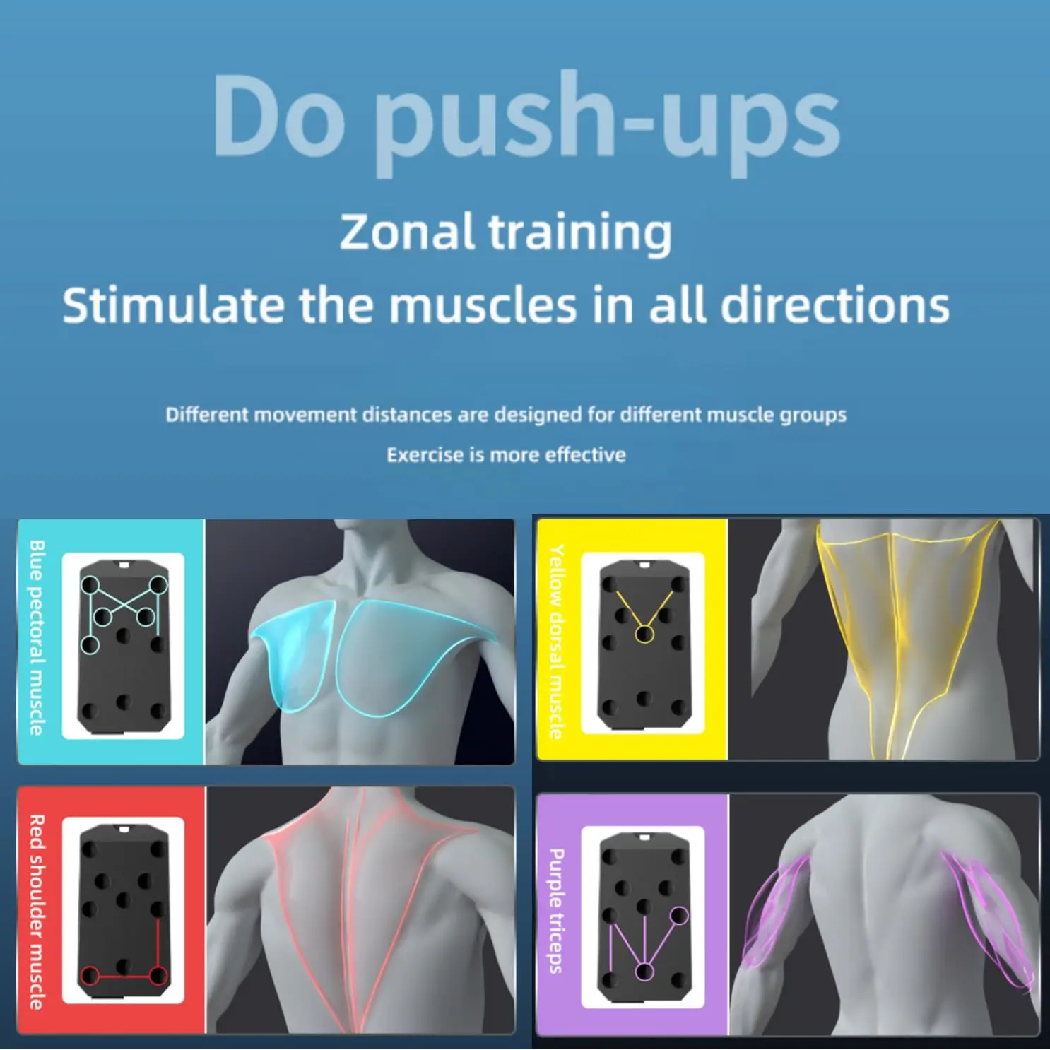Folding Push-up Board Support Muscle Exercise Multifunctional Table Portable Fitness Equipment Abdominal Enhancement Support image 5