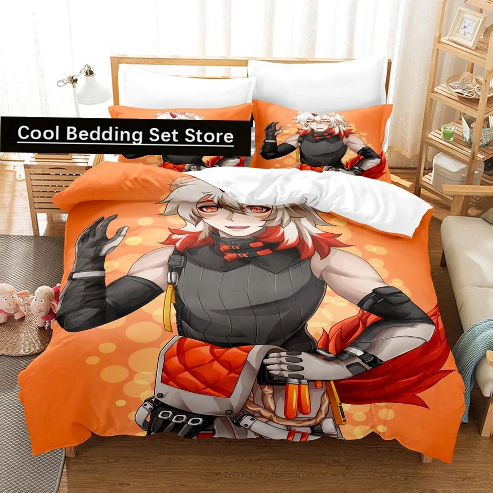 

Arknights Bedding Set Single Twin Full Queen King Size Bed Set Aldult Kid Bedroom Duvetcover Sets 3D Print Game Anime 2022