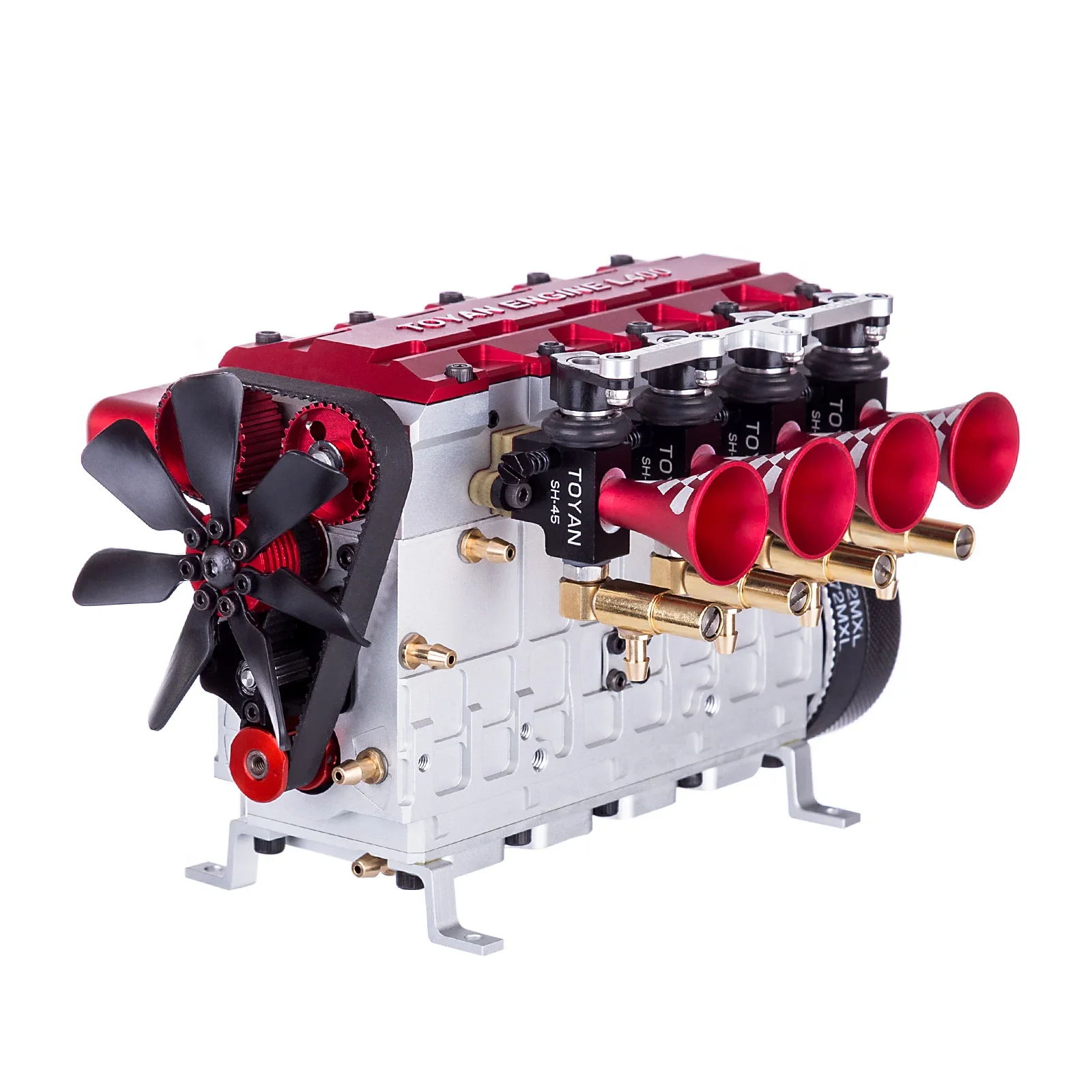 

TOYAN FS-L400 14cc Inline Four-Cylinder Four-Stroke Water-Cooled Nitro Engine Model Assembly Kit For 1:8 1:10 1:12 RC Car Ship