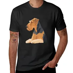 Airedale Terrier t-shirt anime vestiti vestiti estivi manica corta tee sweat manica corta tee men