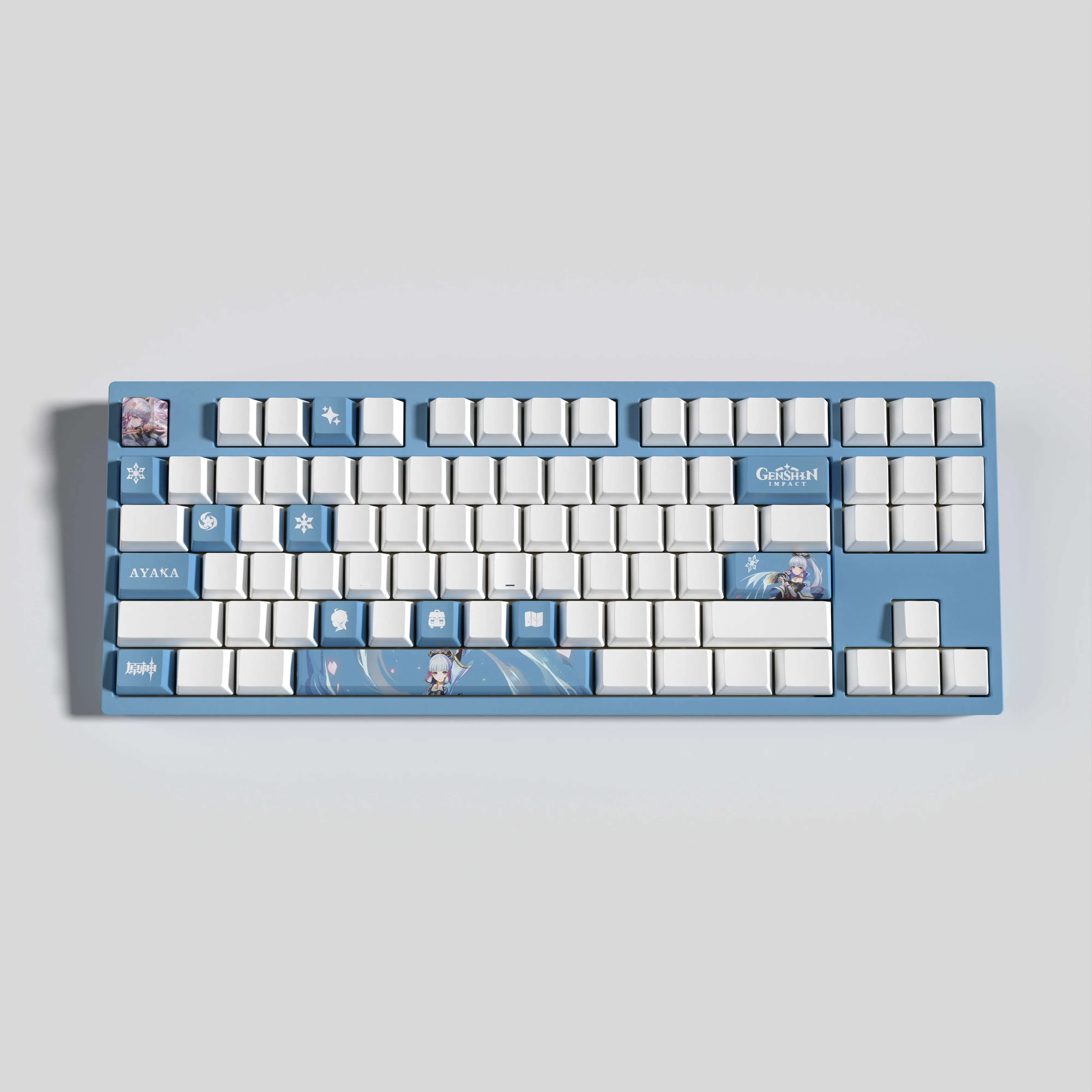 Ayaka New design Genshin impact keycaps  OEM Profile 14keys MINI SET PBT dye sub keycaps