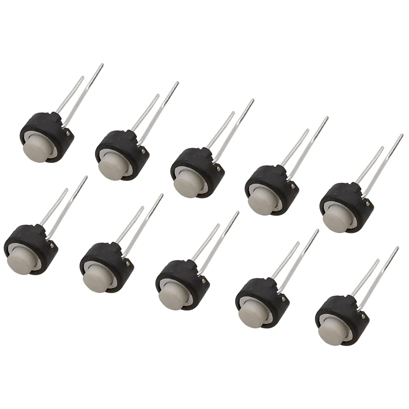 10/20/50Pcs 6x6x5mm Micro Tact Push Button Switch DIP Round Mini Switch 2Pin ON/OFF 6*6*5mm Switches