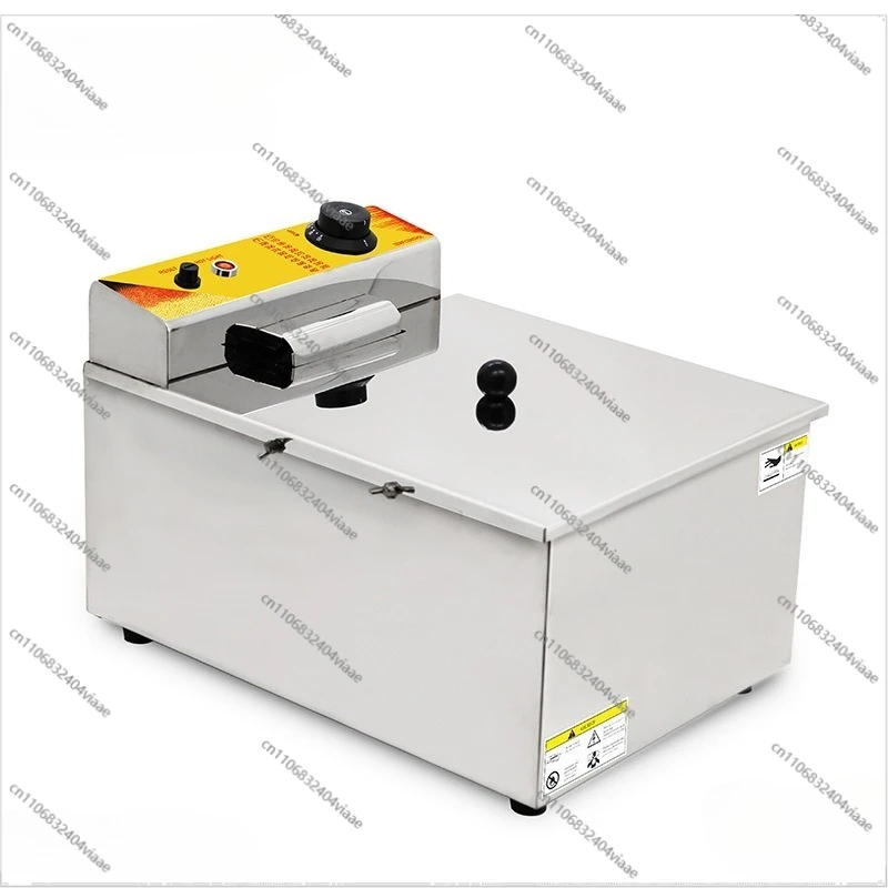For Cheese Hot Dog Stick Fryer, Stainless Steel Electric Fryer 12L Fryer, Electric Horizontal Bar Fryer NP393