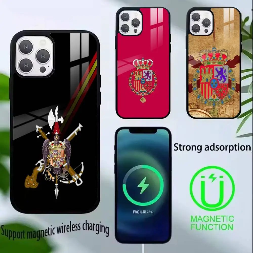 

Spanish Guard Civil Emblem Phone Case For iPhone17,16,15,14,13,12,11 Plus,Pro Supports Magnetic Wireless Charging