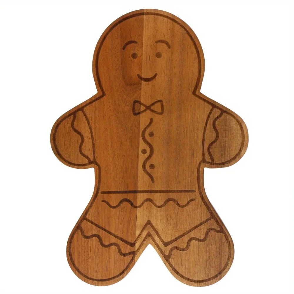Everyday 13.9 Inch Acacia Wood Gingerbread Cheese Board