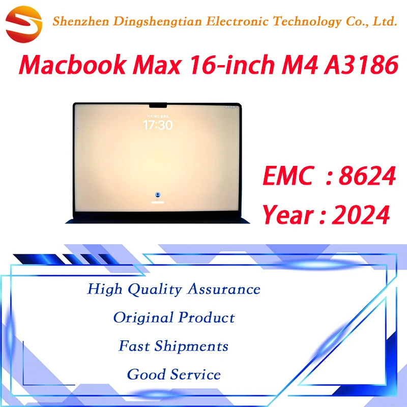 

Оригинальный новый ЖК-дисплей A3186 для MacBook M4 Max Pro 16 дюймов, панель EMC 8624, 2024 год, серебристый, черный, замена, ремонт