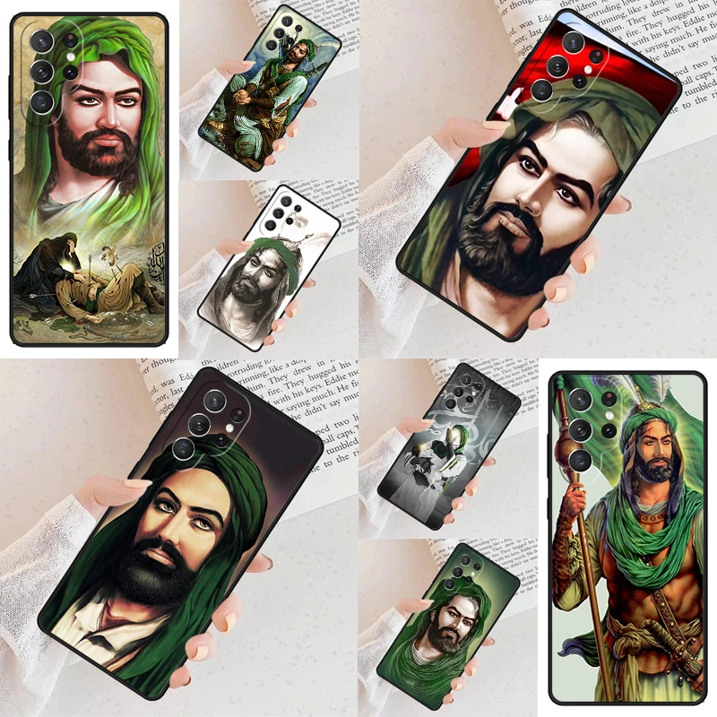 Imam Hussain Shia Ali Phone Case For Samsung Galaxy S24 S23 S22 S21 Ultra S10 Note 10 Pro S20 Plus FE S9 S8 Cover