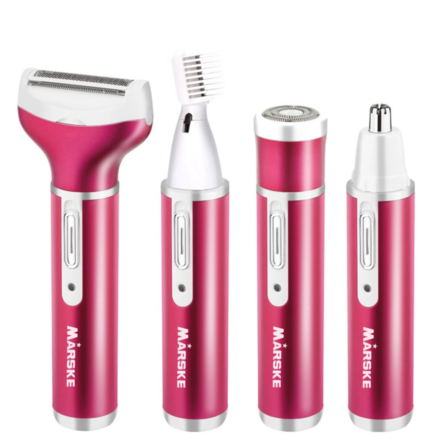 Rasoir électrique pour femmes, Rechargeable par USB, tondeuse 4 en 1, aisselles et barbe