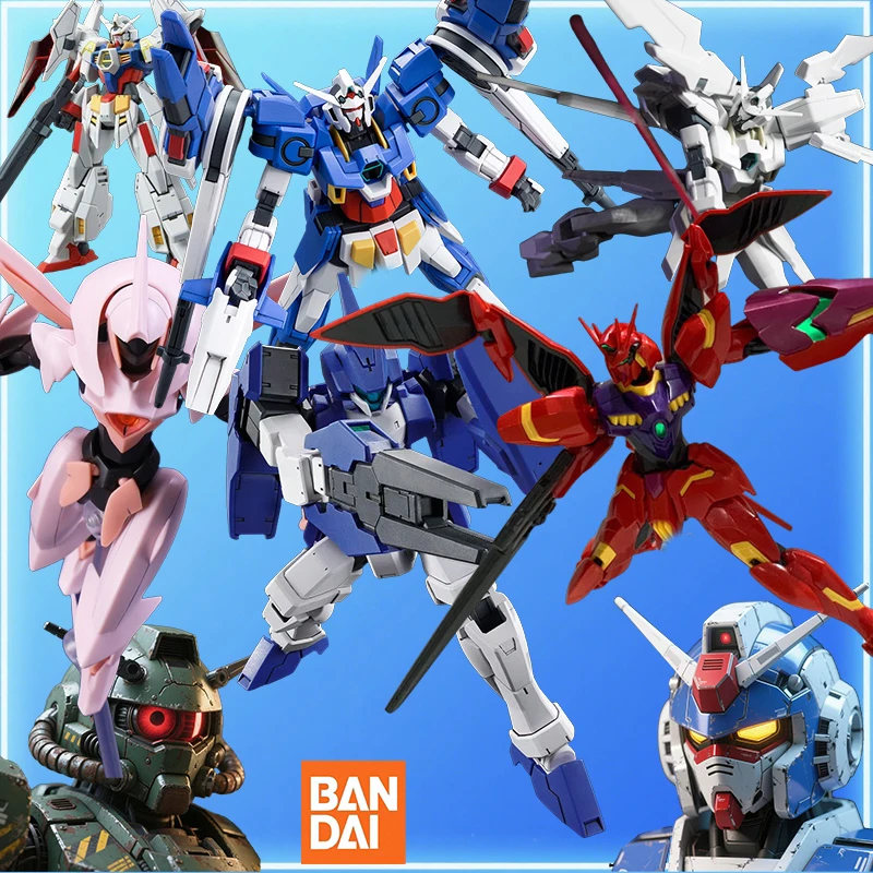 

Bandai Original GUNDAM AGE HG Web Limited TRY AGE Gundam, Dagnan Purple Unit Figure Assembly Model Toys Gifts For Children
