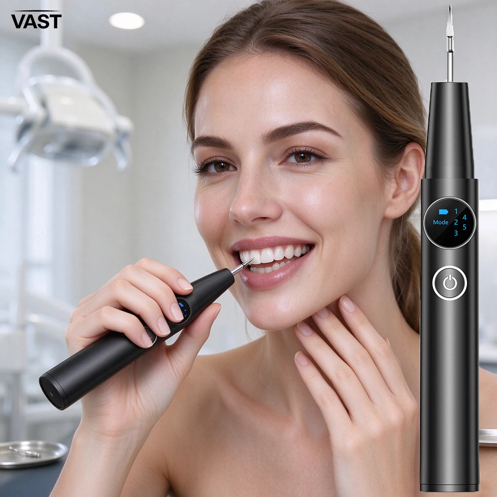 Plaque Remover for Teeth Ultrasonic Tartar Remover for Teeth Rechargeable Dental Calculus Remover Teeth Cleaning Kit