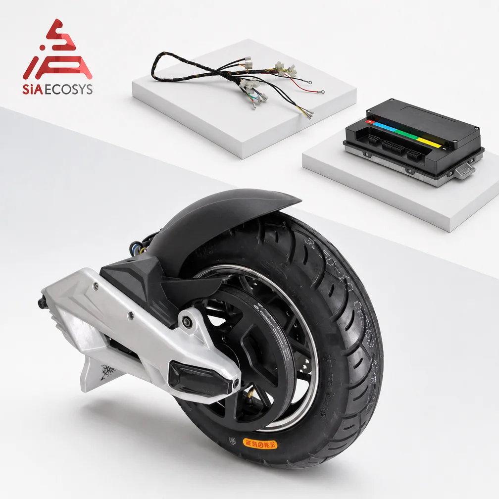 Mid Drive Conversion Kit 1000W - QSMOTOR 1000Wミッドドライブモーターアセンブリキット（10インチ、VOTOL EM50SPコントローラー付き）電動バイク・スクーター改造用