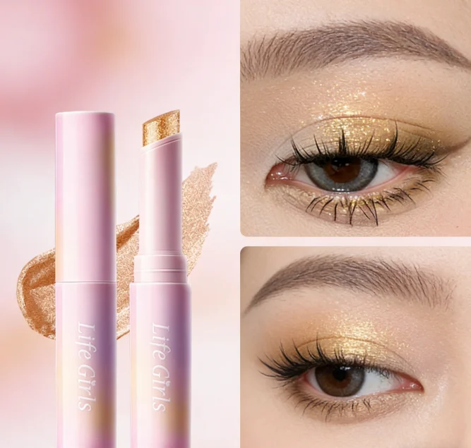 Eyeshadow Stick Shiny Multi-colored Pearlescent Shimmer Lip Balm Sparking Shine Crystal Jelly Face Makeups