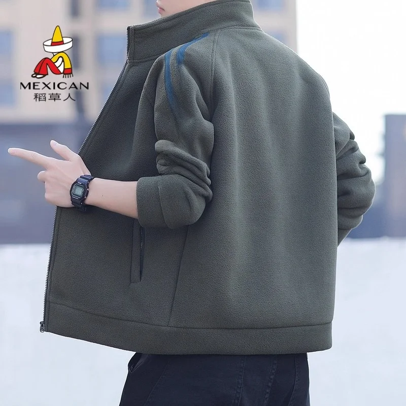 

Thiened Fce Jaet Men's Casual Sports Outerwear Autumn Winter Outdoor Cam Mountain Climbing Windproof Warm Coat