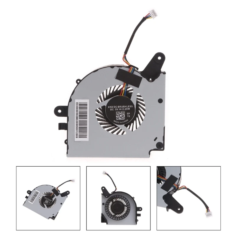 Radiateur pour ordinateur portable pour MSI GF75 MS-17F1 17F2 17F4 CPU GPU ventilateur de refroidissement 5V 0.55A 4 broches