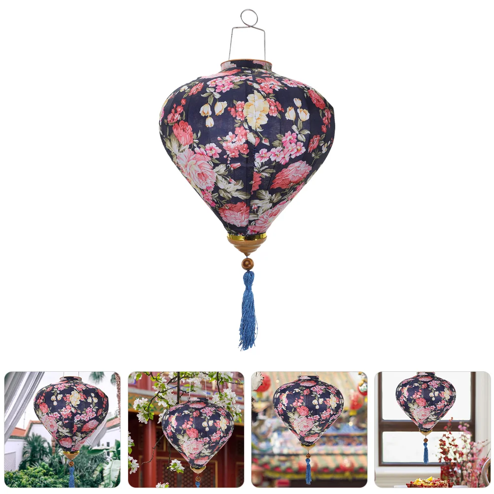 

Lantern Charm Hanging Decor Festival Wedding Ceremony Decorations Chandelier Chinese Lanterns Cloth Mid-autumn