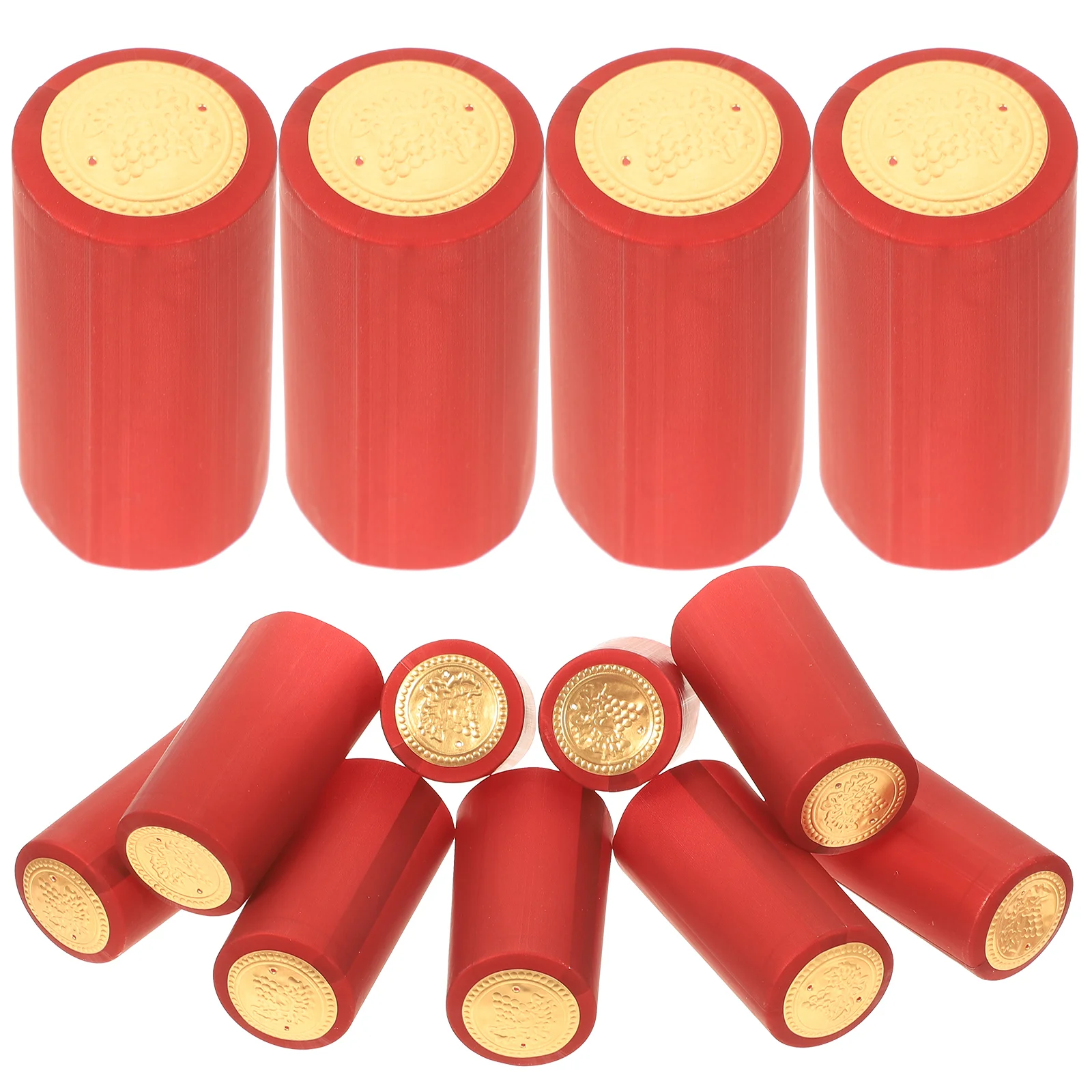

200 Pcs Red Bottle Cap Bottles Corks Capsules Heat Shrink Tubing Wraps Pvc Accessory Shrinker Barware Accessories