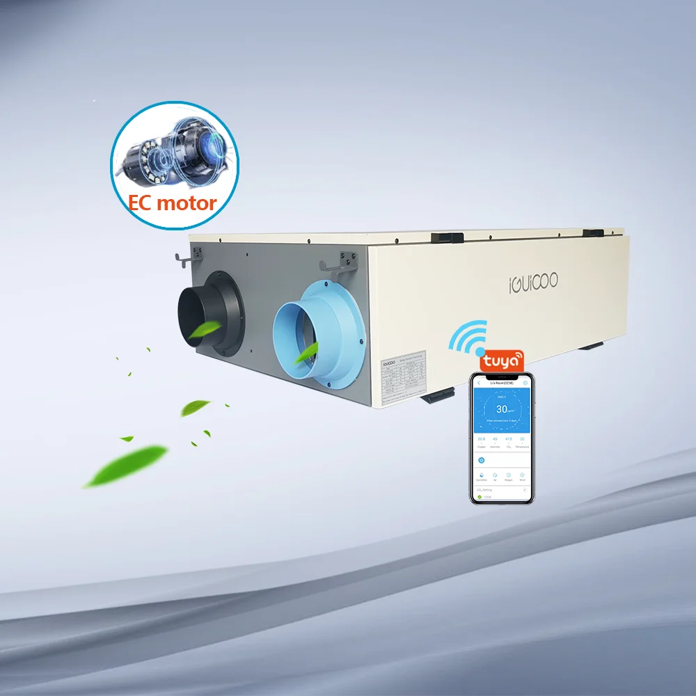 

Hvac Air Cleaner and Purifier Heat Recovery Ventilation System for Seaside House